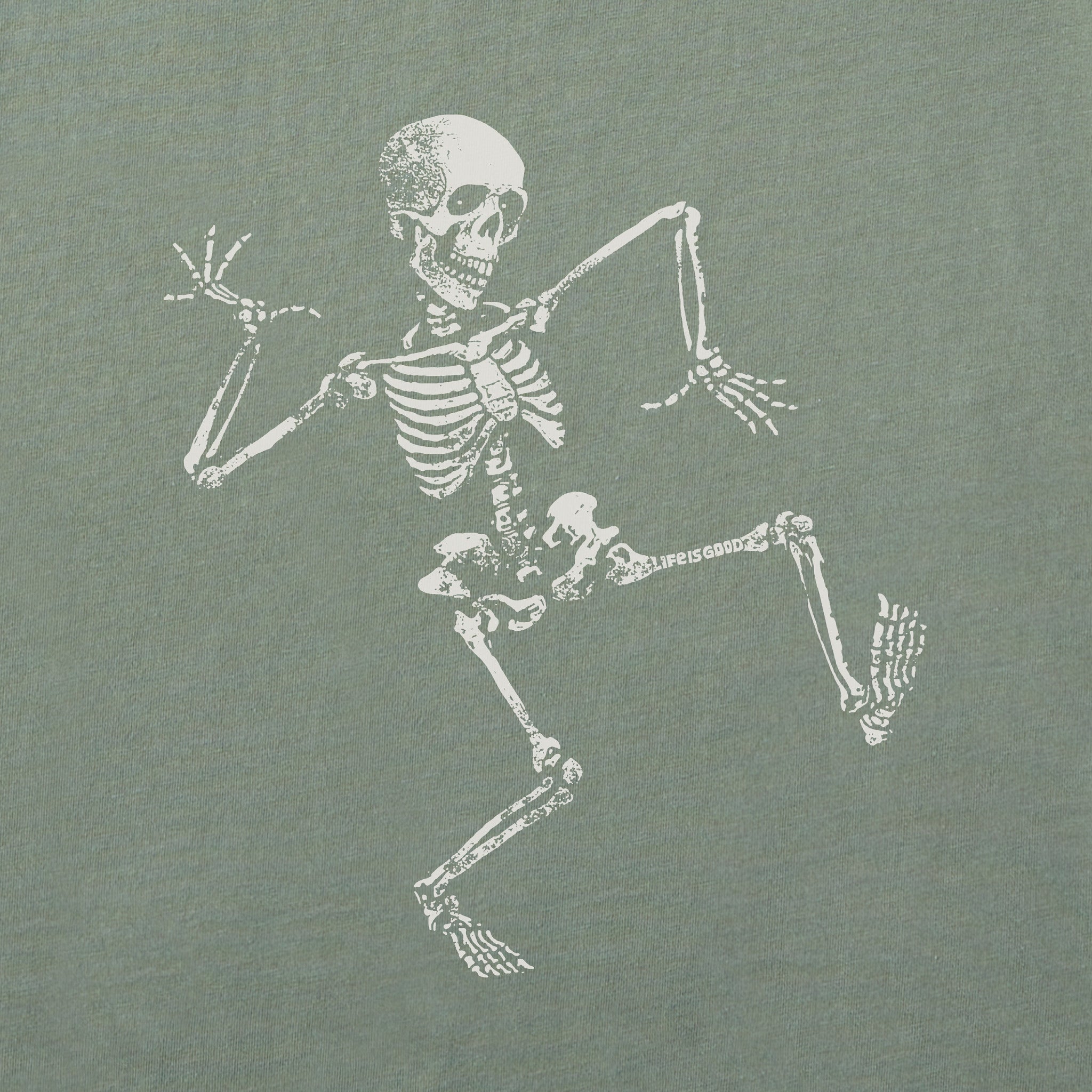 Men's Skeleton Dance Long Sleeve Crusher Tee
