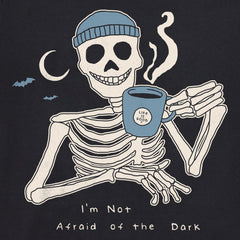 Men's Not Afraid Skeleton Long Sleeve Crusher Tee