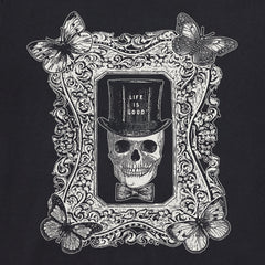 Men's Antique Treat Every Day Skull Long Sleeve Crusher Tee