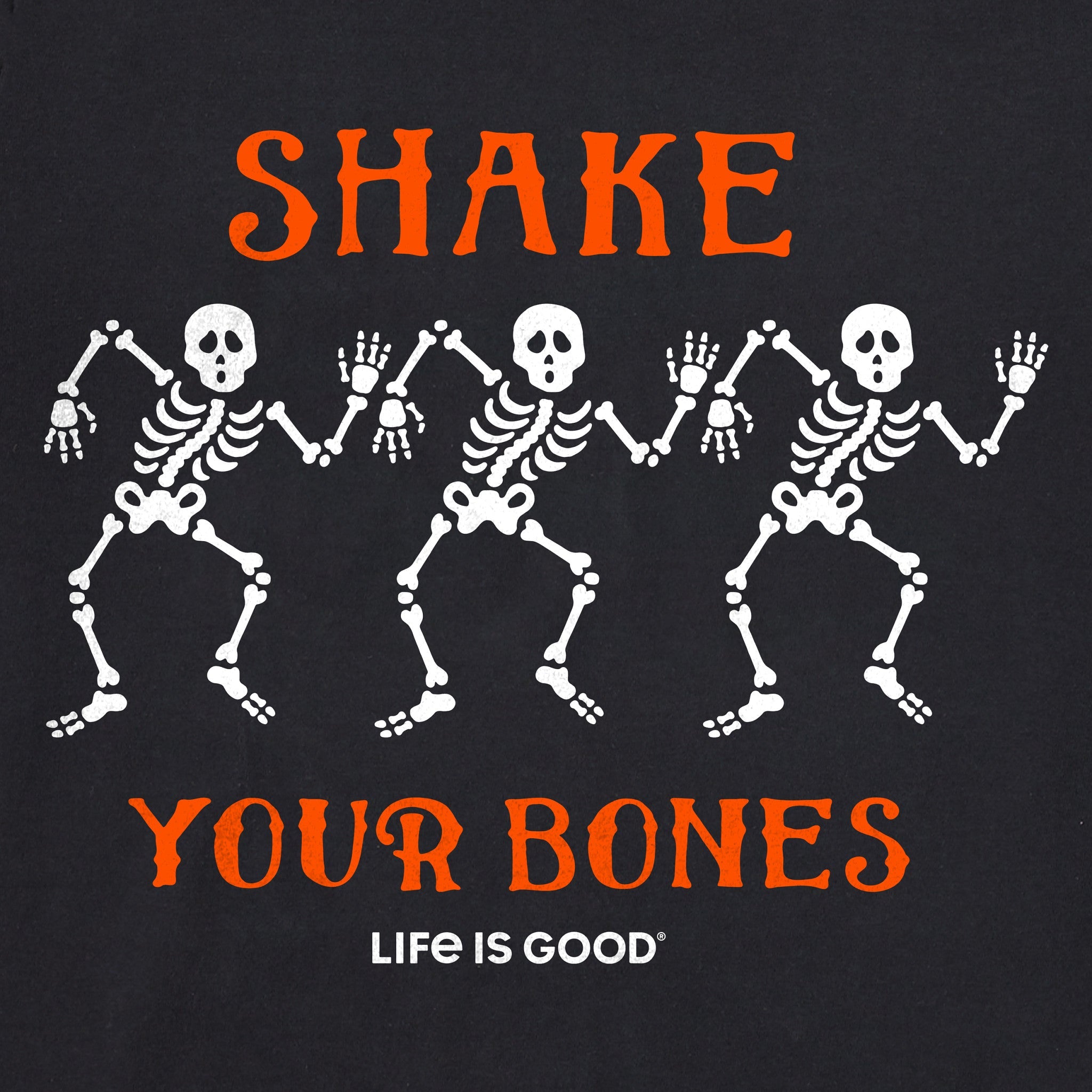 Men's Shake your Bones Skeletons Long Sleeve Crusher Tee