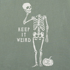 Women's Keep it Weird Skeleton Long Sleeve Crusher Tee
