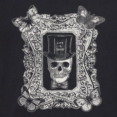 Women's Antique Treat Every Day Skull Long Sleeve Crusher Tee