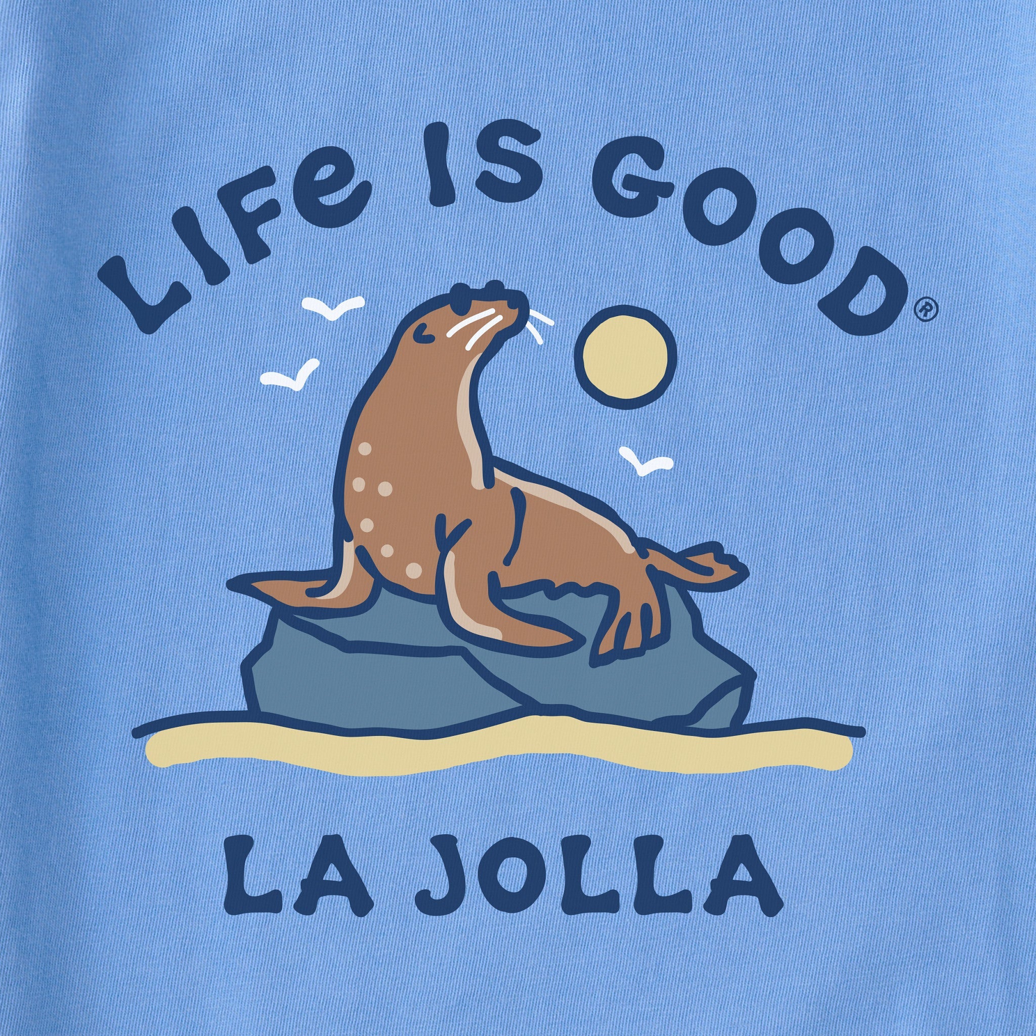 Women's La Jolla Sea Lion Short Sleeve Crusher Tee