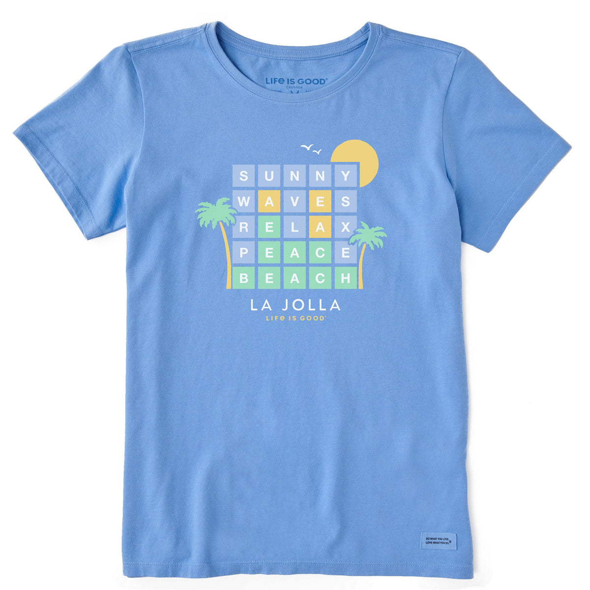 Women's La Jolla Word Game Short Sleeve Crusher Tee