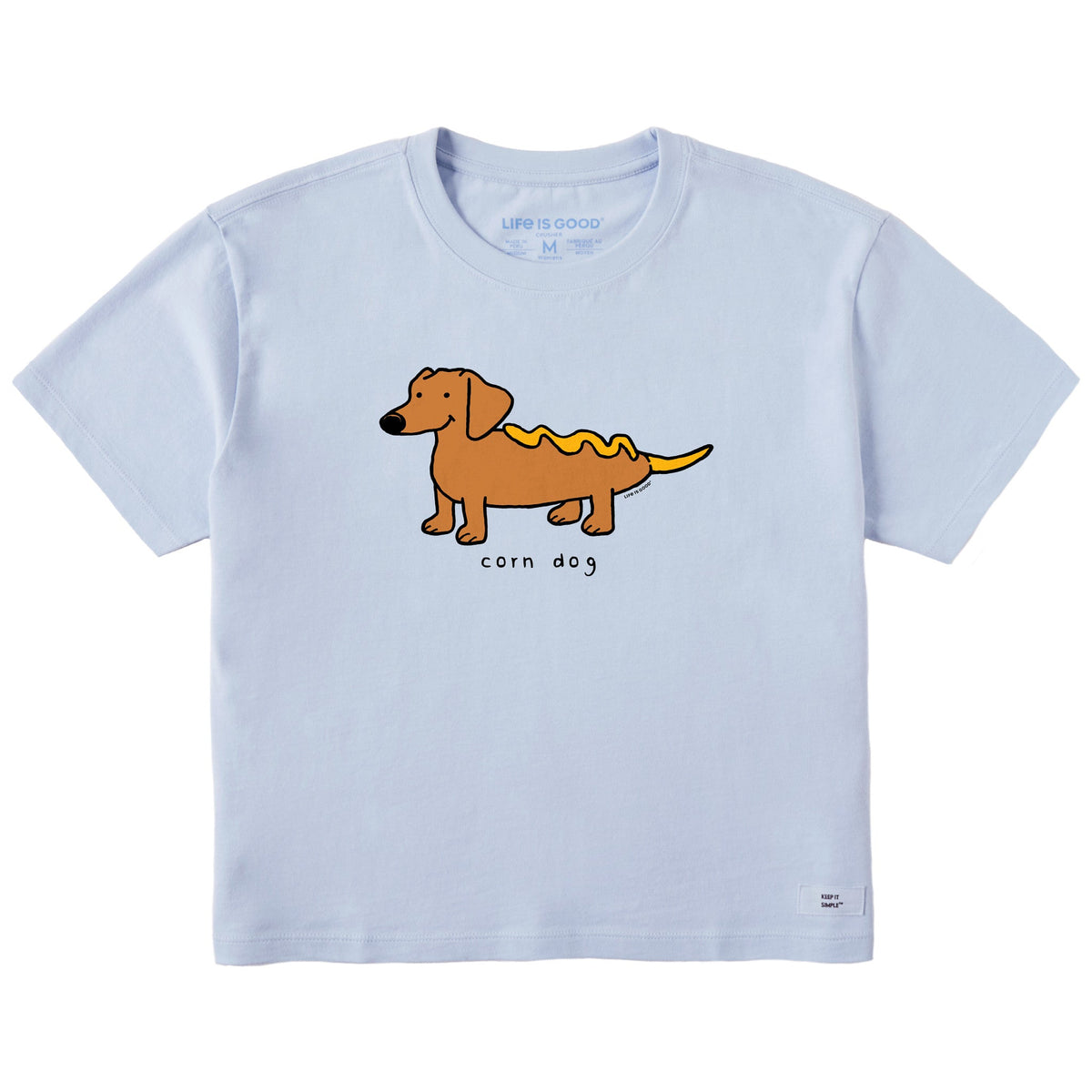 Women's Corn Dog Short Sleeve Crusher Boxy Tee