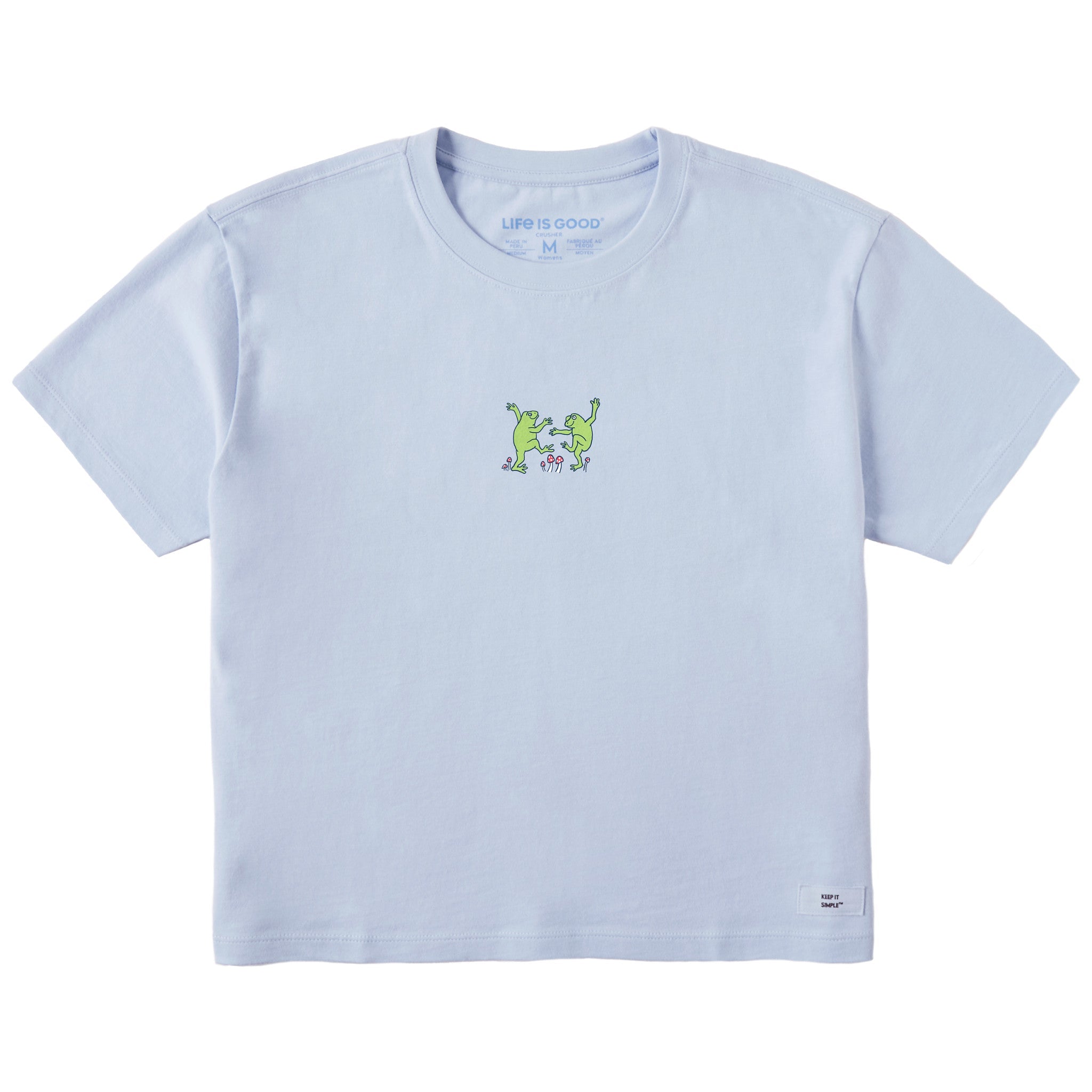 Women's Dancing Frogs Short Sleeve Crusher Boxy Tee