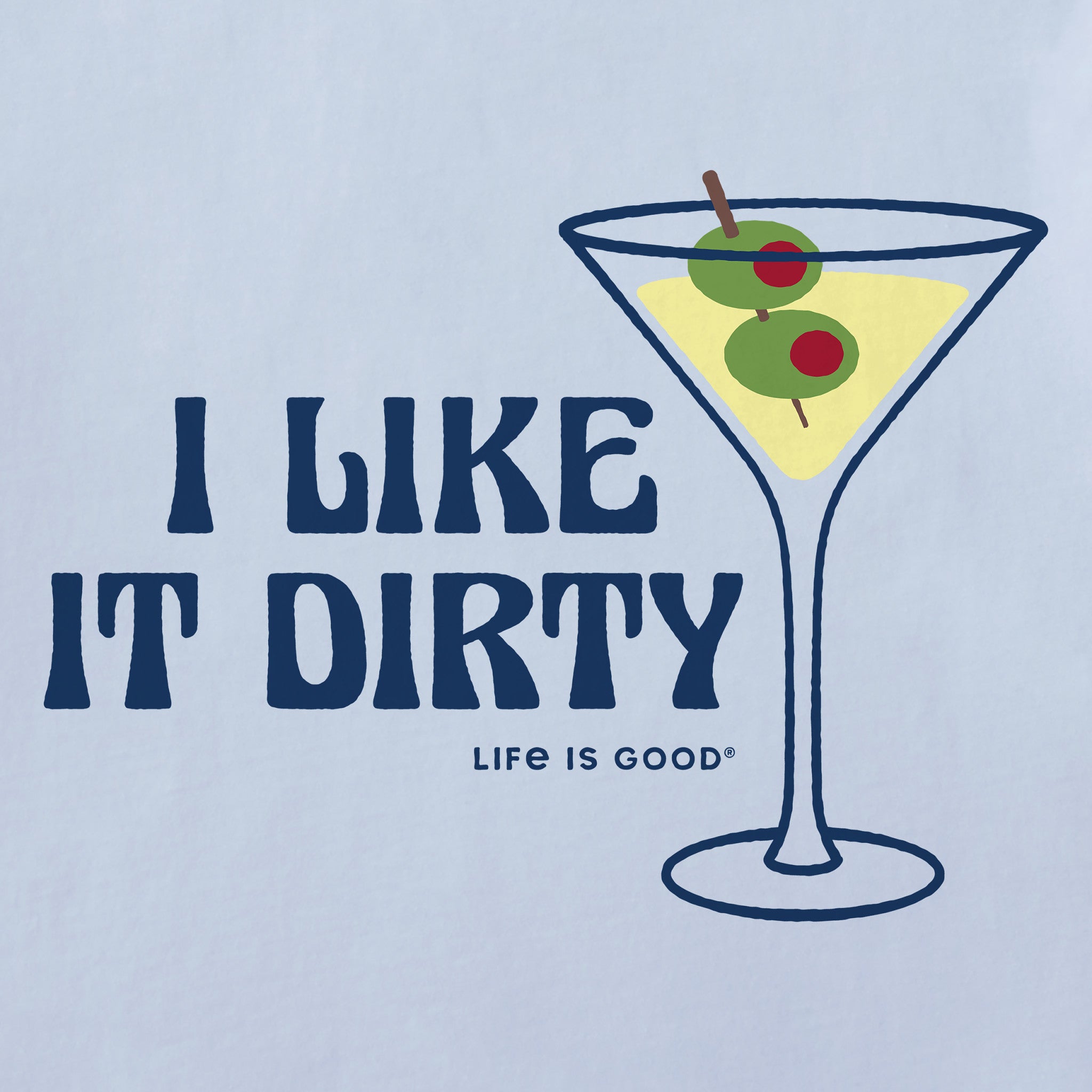 Women's I Like it Dirty Martini Short Sleeve Crusher Boxy Tee