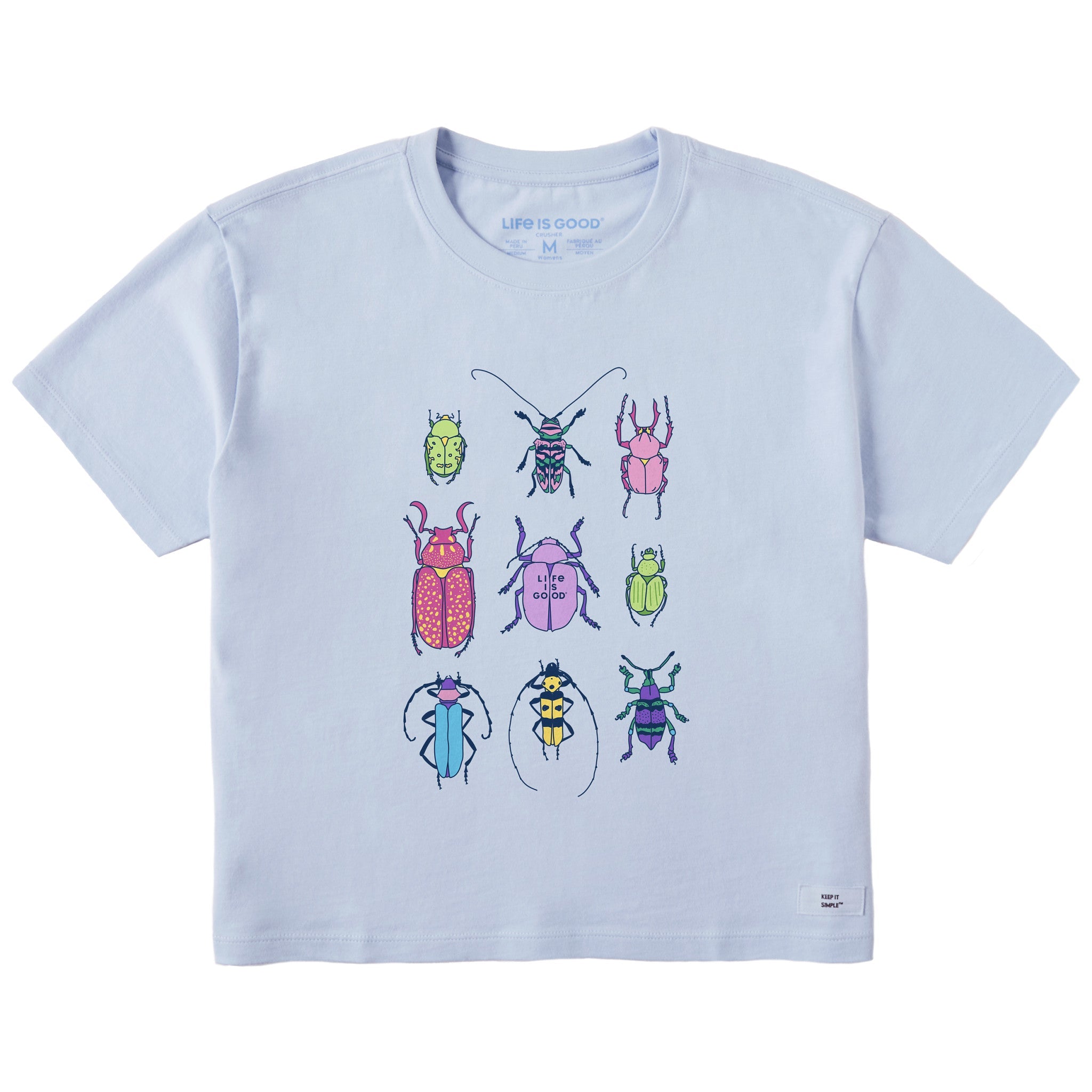 Women's Cool Bug Grid Short Sleeve Crusher Boxy Tee