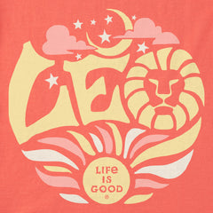 Women's Leo Zodiac Vibes Short Sleeve Crusher Boxy Tee