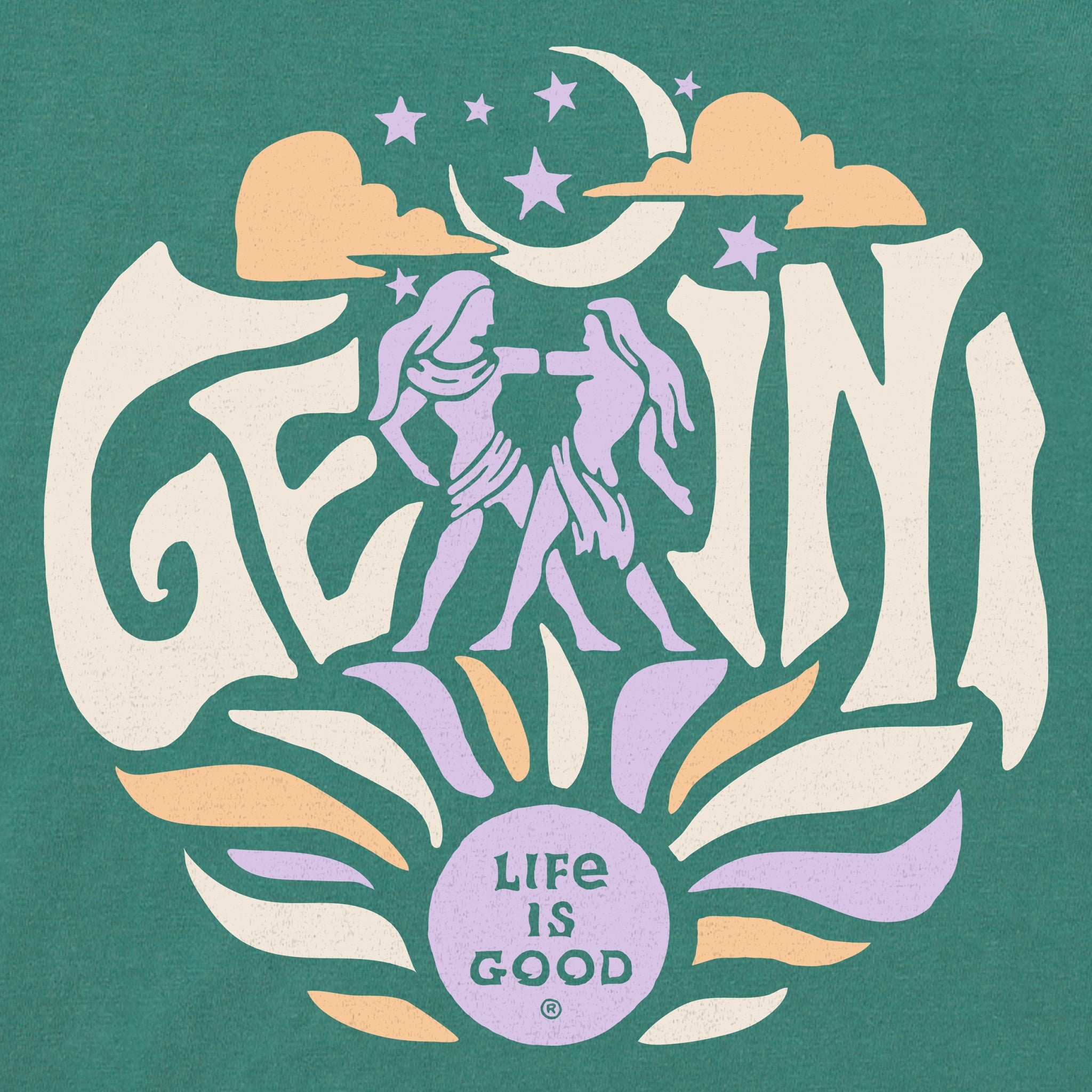 Women's Gemini  Zodiac Vibes Short Sleeve Crusher Boxy Tee