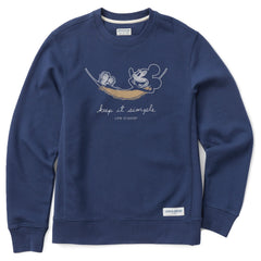 Men's Steamboat Willie Hammock Simply True Fleece Crew