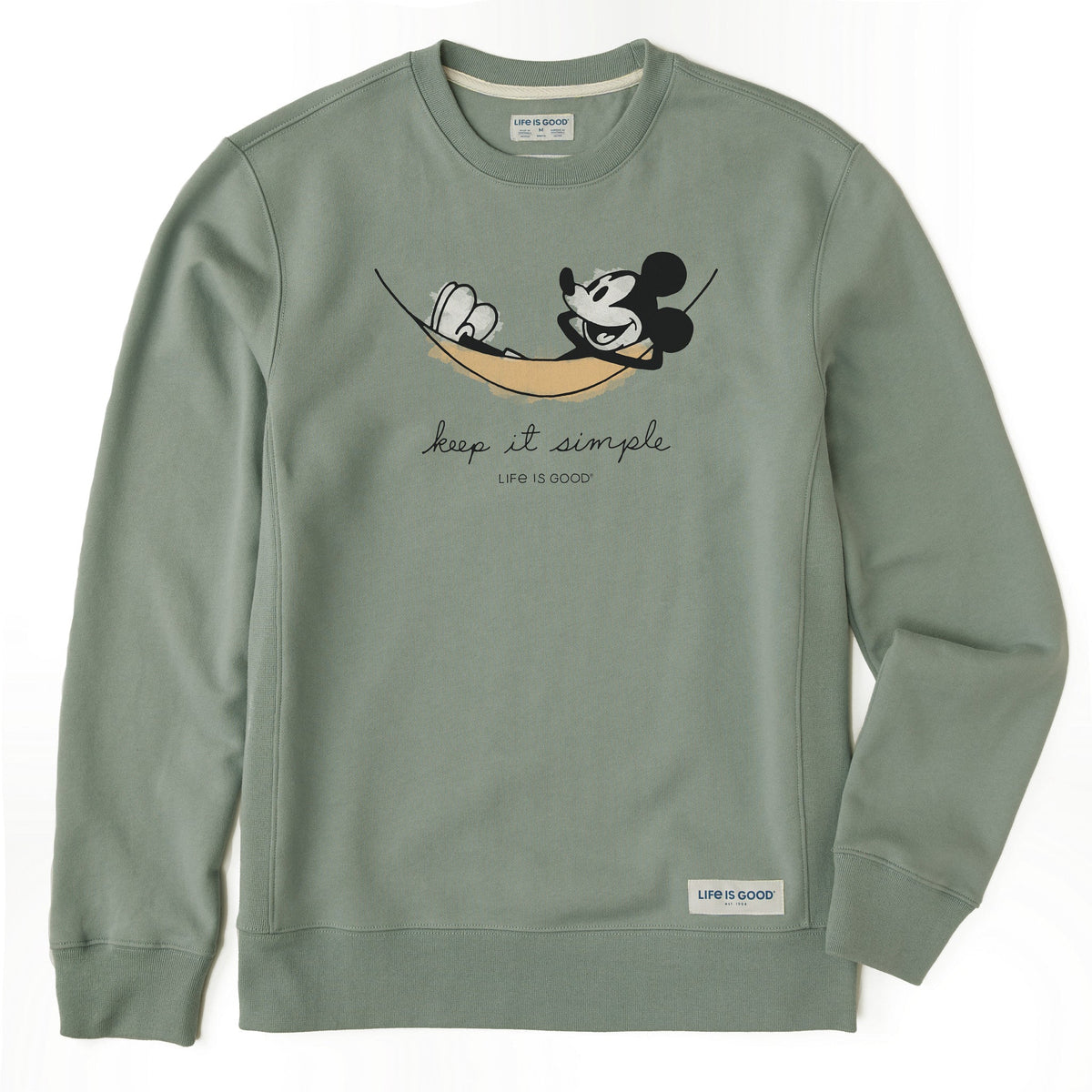 Men's Steamboat Willie Hammock Simply True Fleece Crew