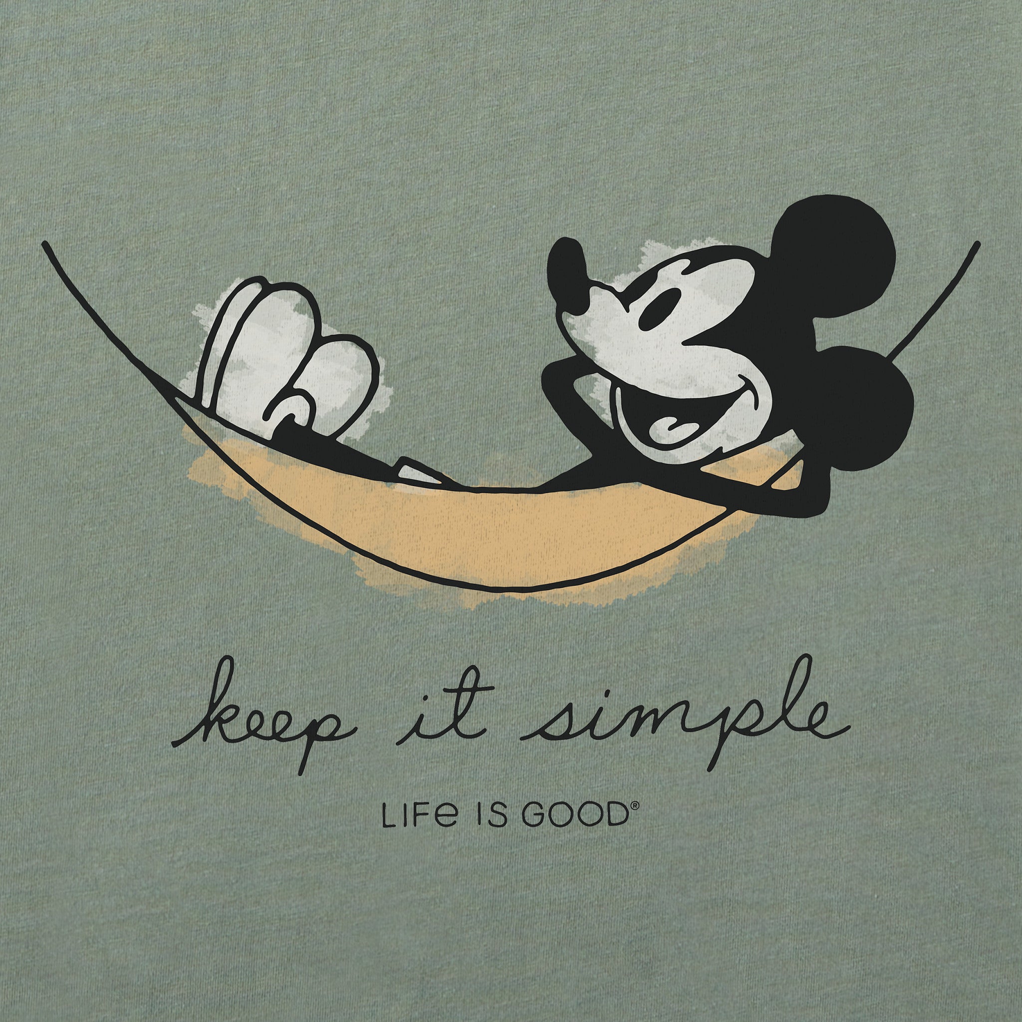 Men's Steamboat Willie Hammock Simply True Fleece Crew