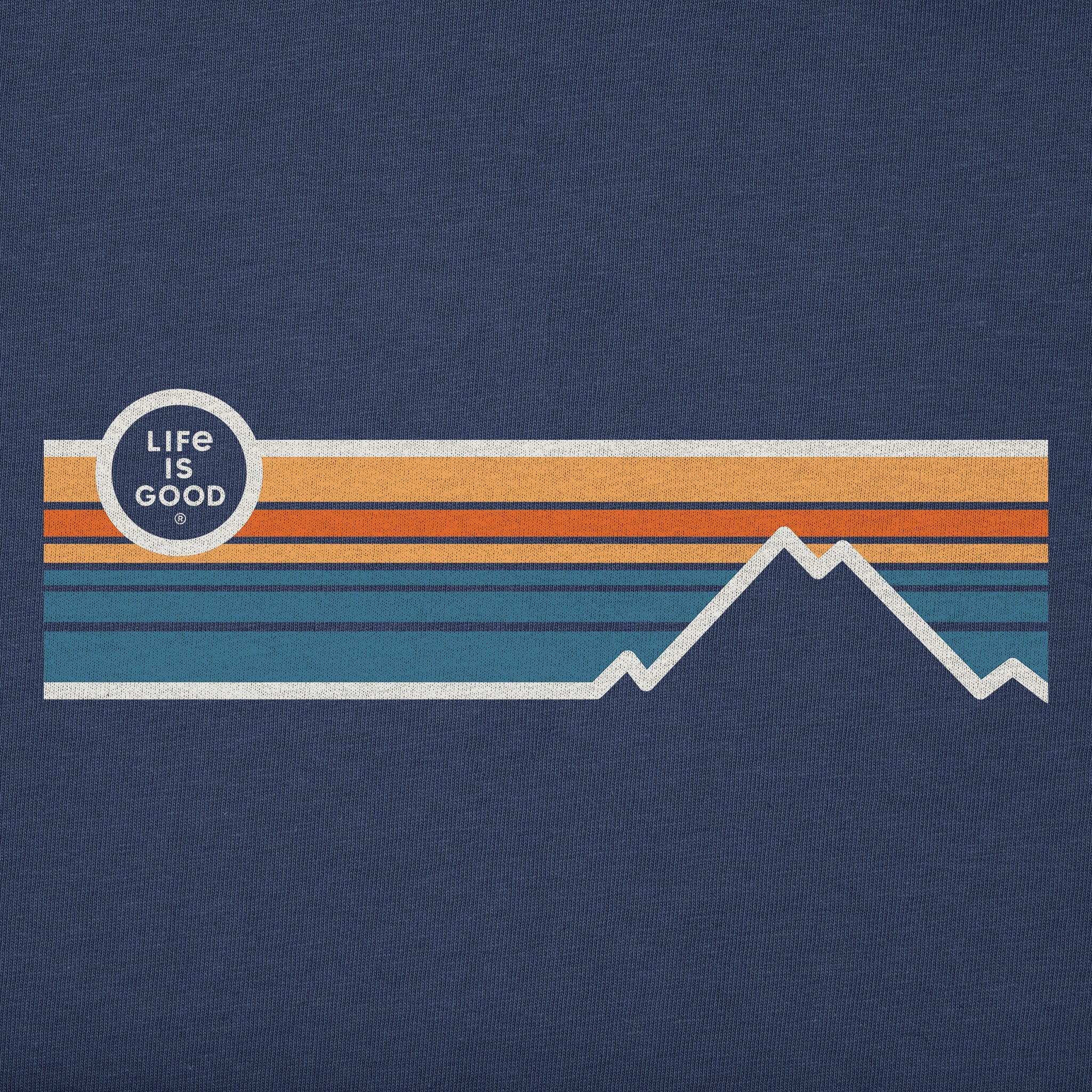 Men's Stripe Mountains Short Sleeve Tee