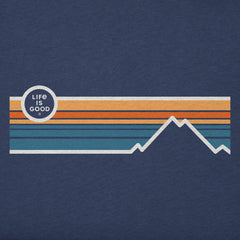 Men's Stripe Mountains Short Sleeve Tee