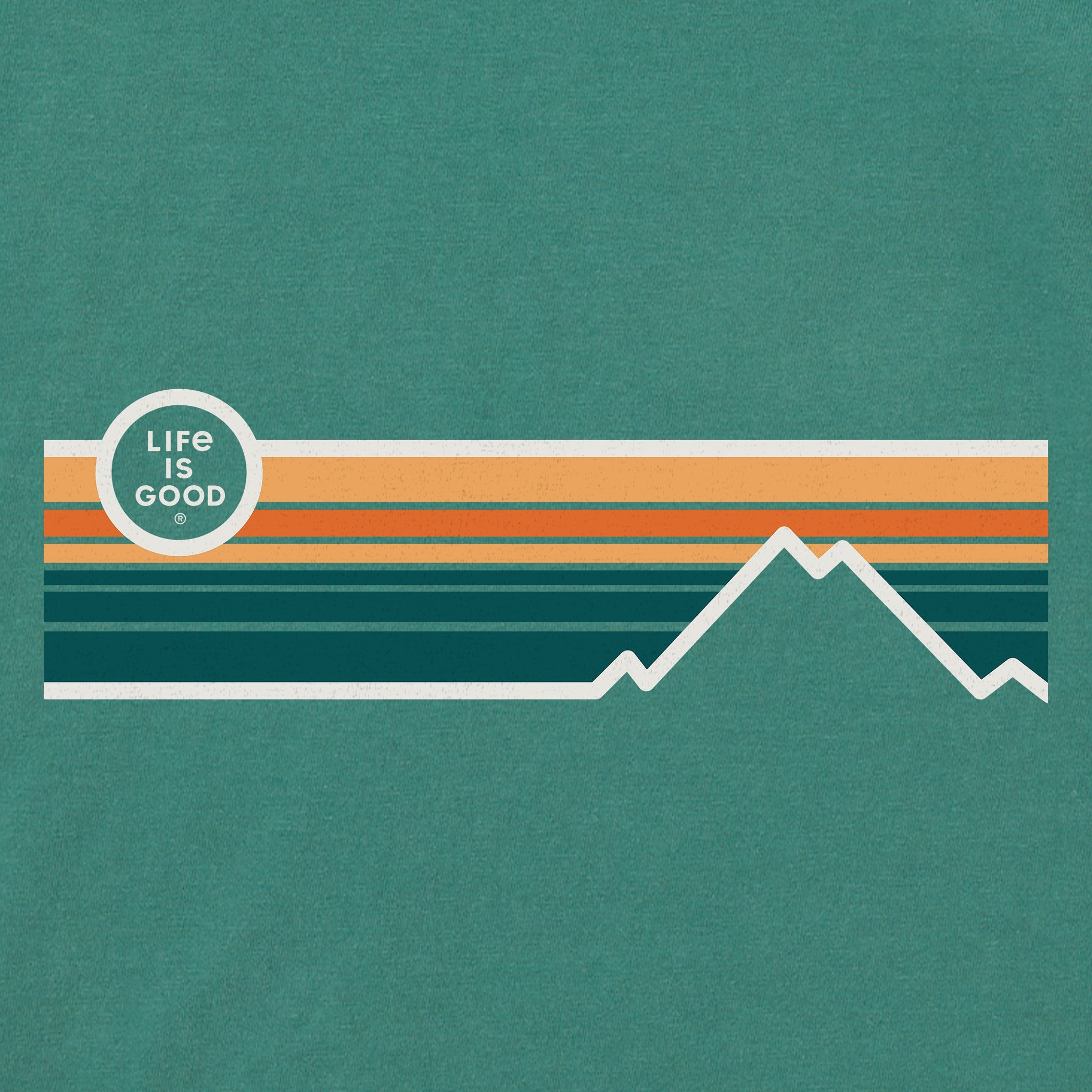 Men's Stripe Mountains Short Sleeve Tee