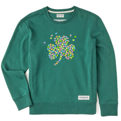 Women's Charmed Clover Simply True Fleece Crew