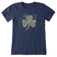 Women's Charmed Clover Short Sleeve Tee