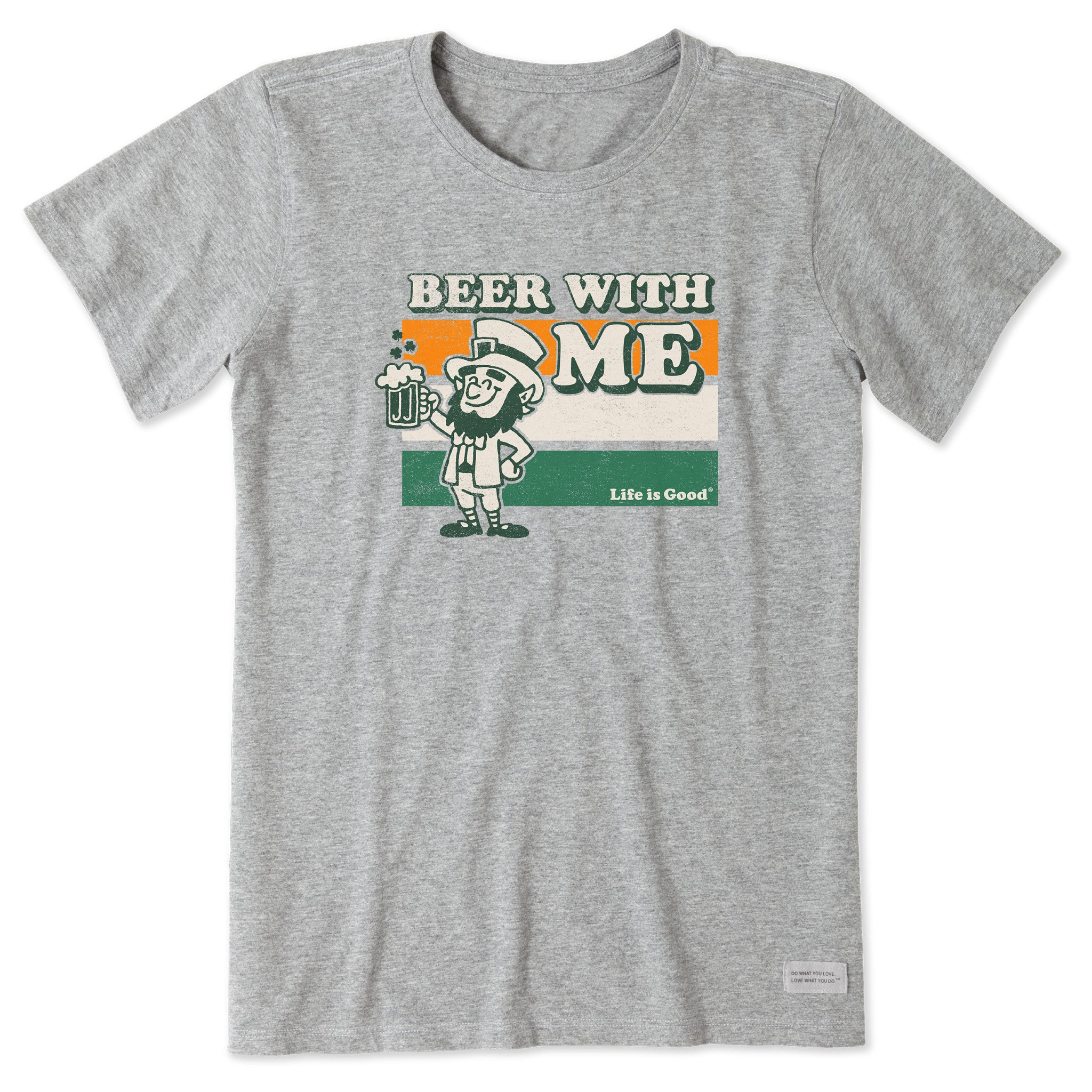Women's Leprechaun Beer with Me Short Sleeve Tee