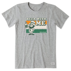 Women's Leprechaun Beer with Me Short Sleeve Tee
