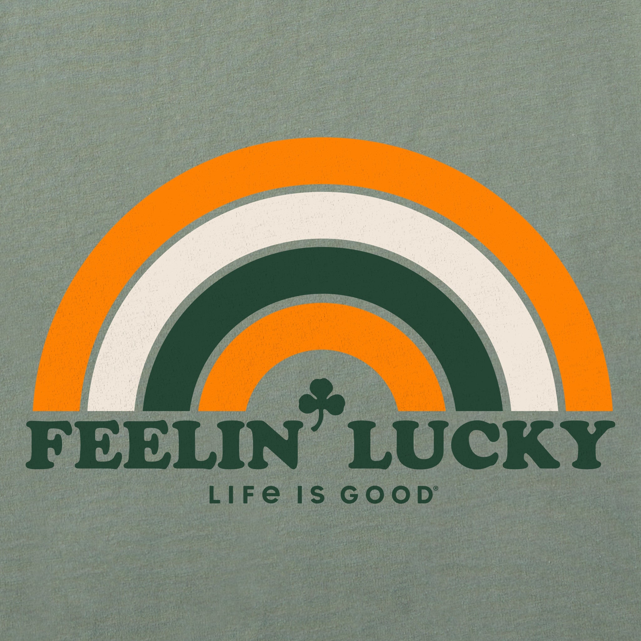 Women's Feelin' Lucky Rainbow Short Sleeve Crusher Tee