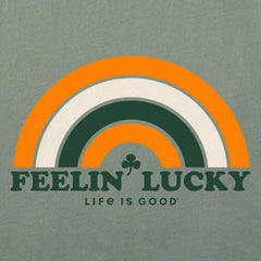 Women's Feelin' Lucky Rainbow Short Sleeve Crusher Tee