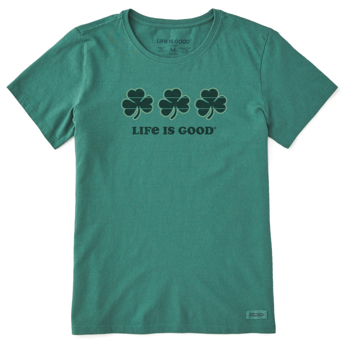 Women's 3 Clovers Stripe Short Sleeve Crusher Tee