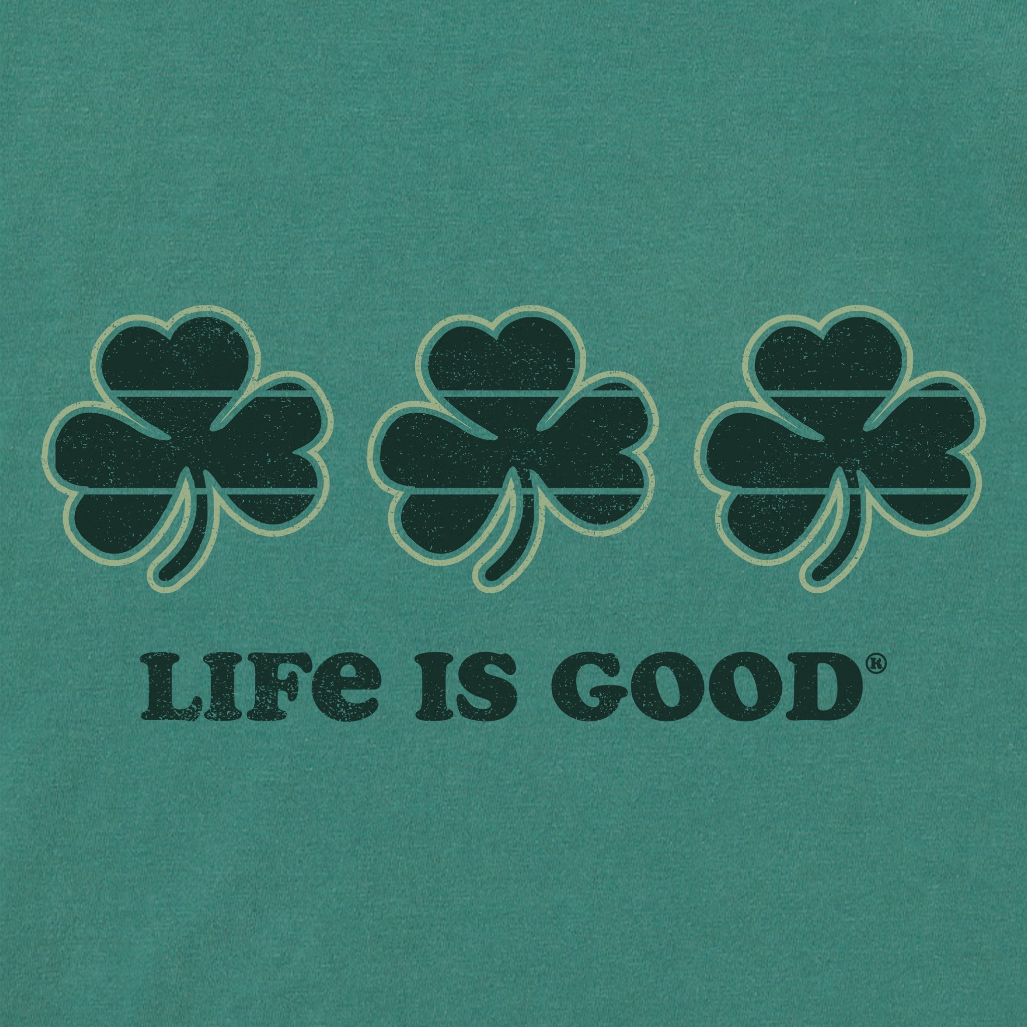 Women's 3 Clovers Stripe Short Sleeve Crusher Tee