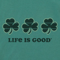 Women's 3 Clovers Stripe Short Sleeve Crusher Tee
