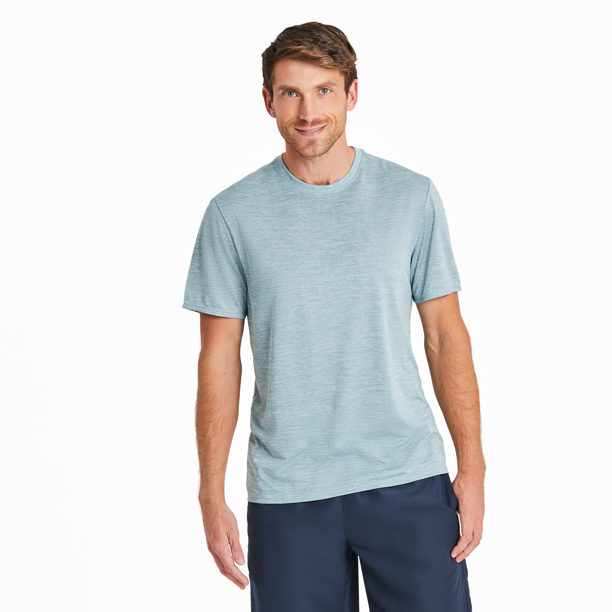 Men's Solid Short Sleeve Sun Crusher Tee