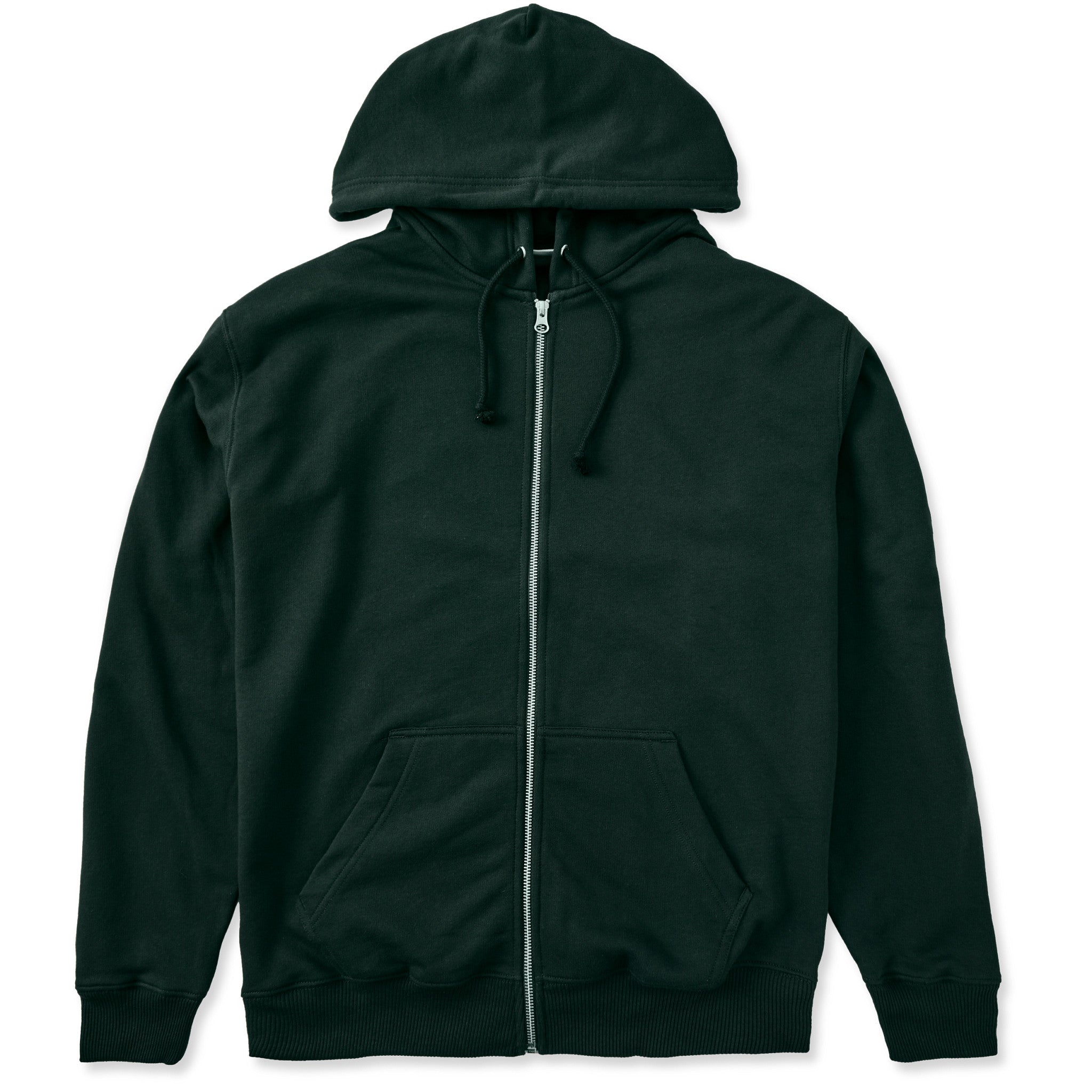 Men's Solid Good Vibes Fleece Zip Hoodie