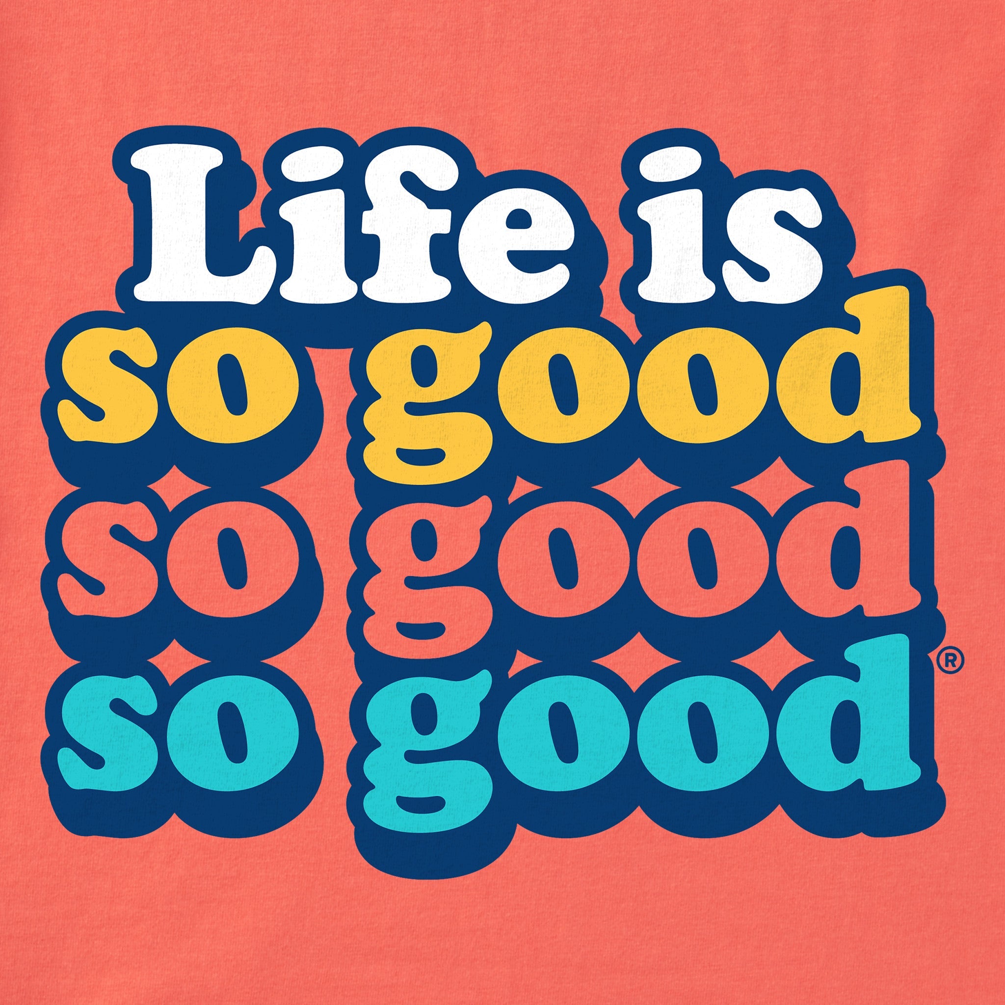 Kids Life is so so so Good Short Sleeve Crusher Tee