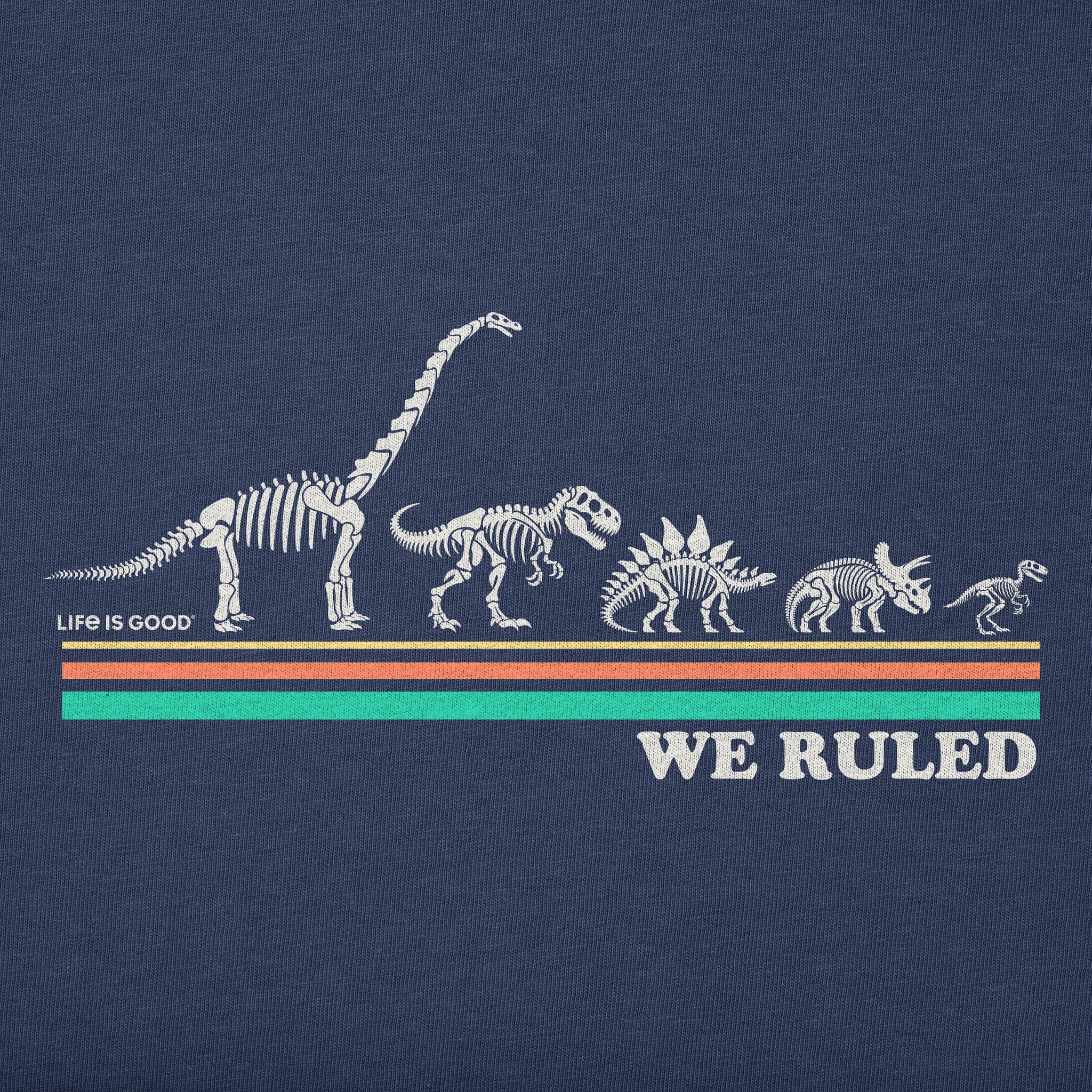Kids We Ruled Dino's Short Sleeve Crusher Tee