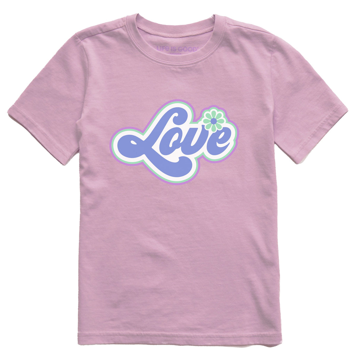 Kids Love Flower Short Sleeve Crusher Tee