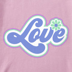 Kids Love Flower Short Sleeve Crusher Tee