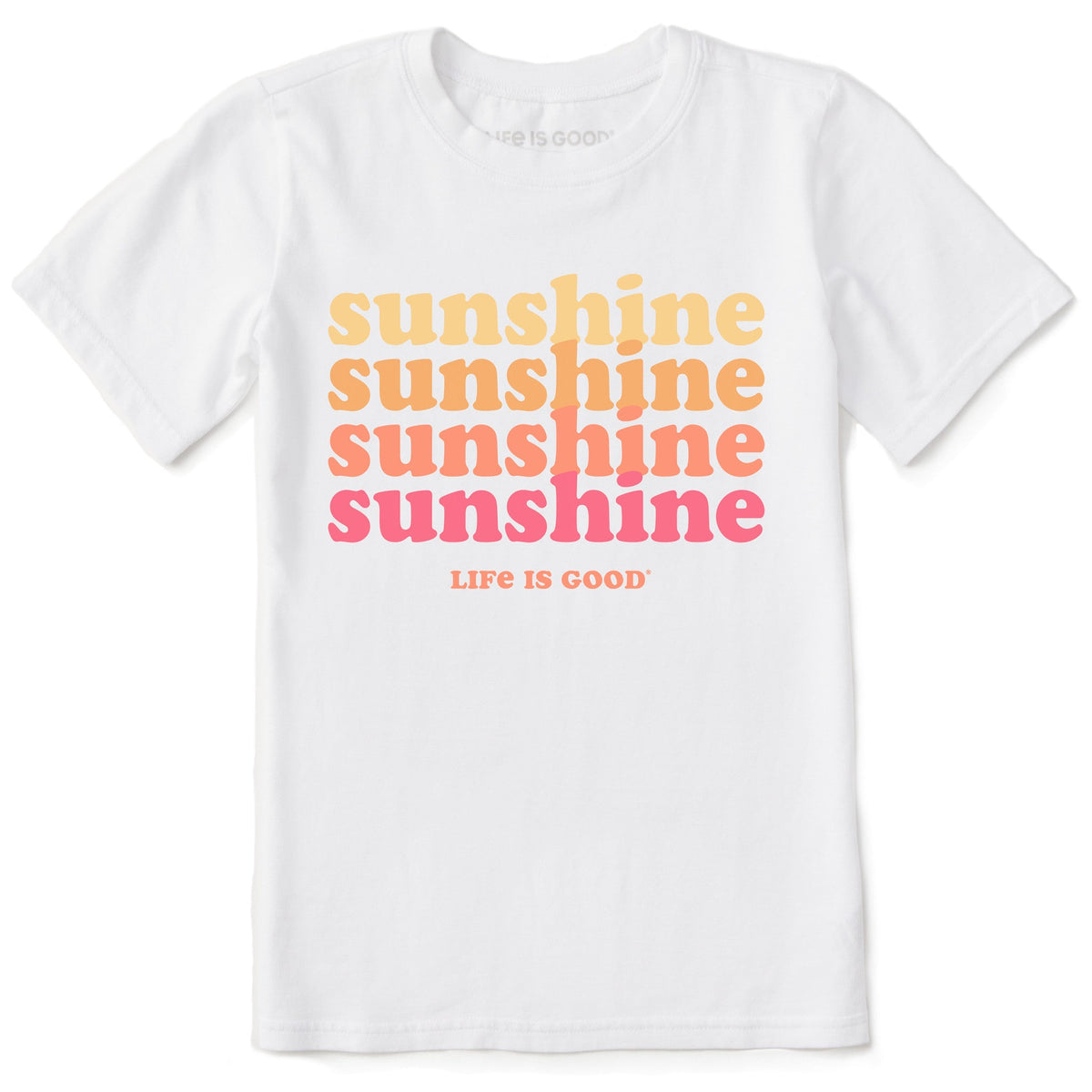 Kids Clean Sunshine Short Sleeve Crusher Tee