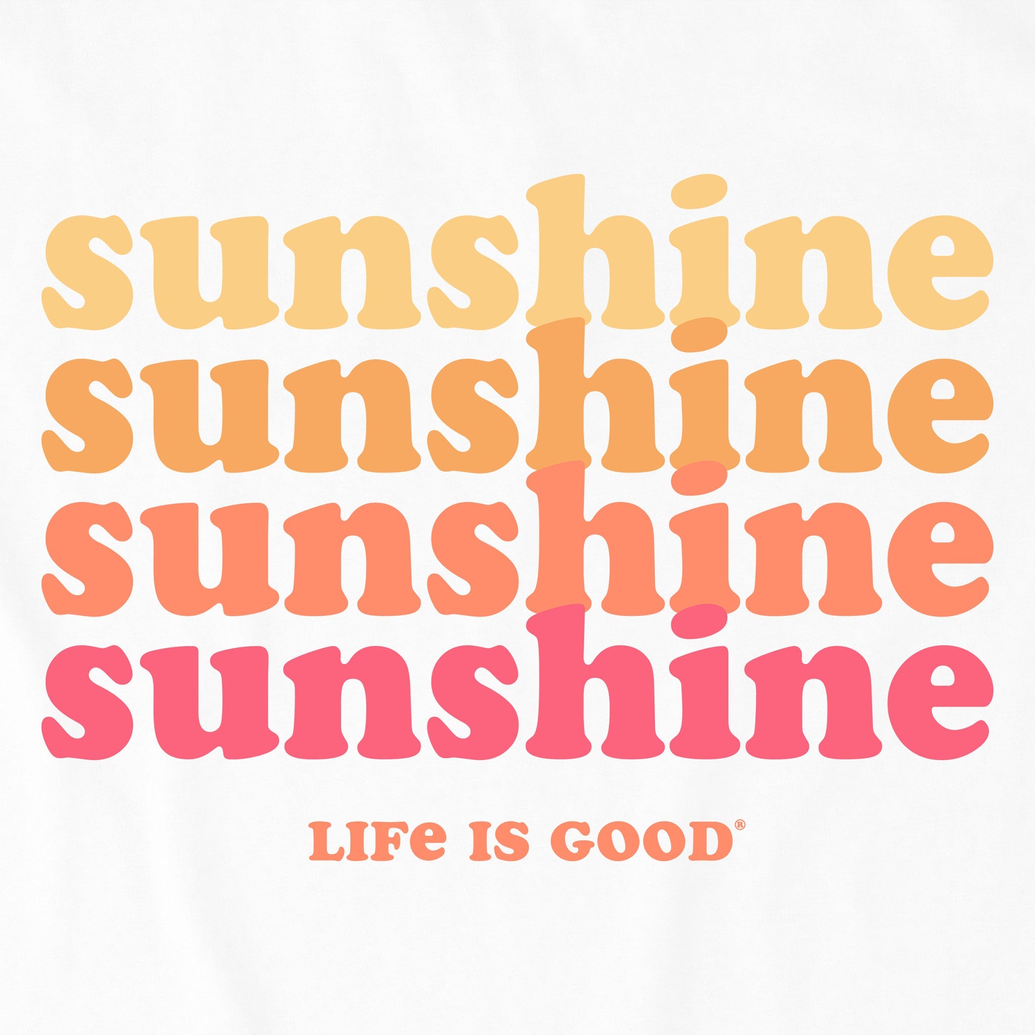 Kids Clean Sunshine Short Sleeve Crusher Tee
