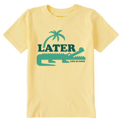 Kids Later Alligator Short Sleeve Crusher Tee