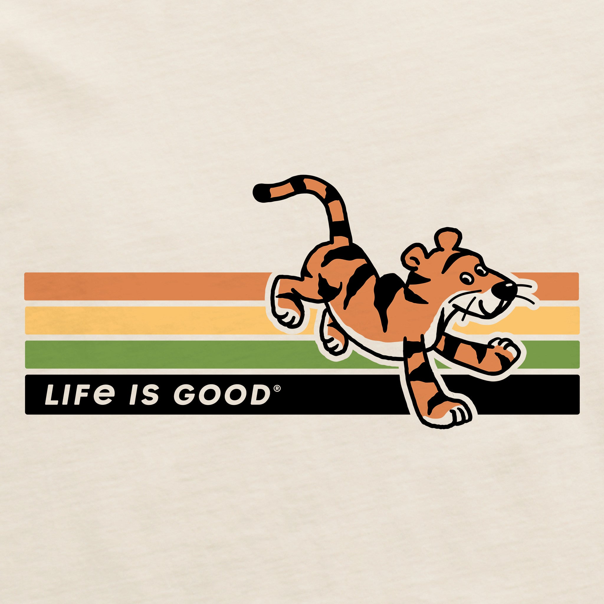Men's Tiger Stripes Short Sleeve Crusher Tee
