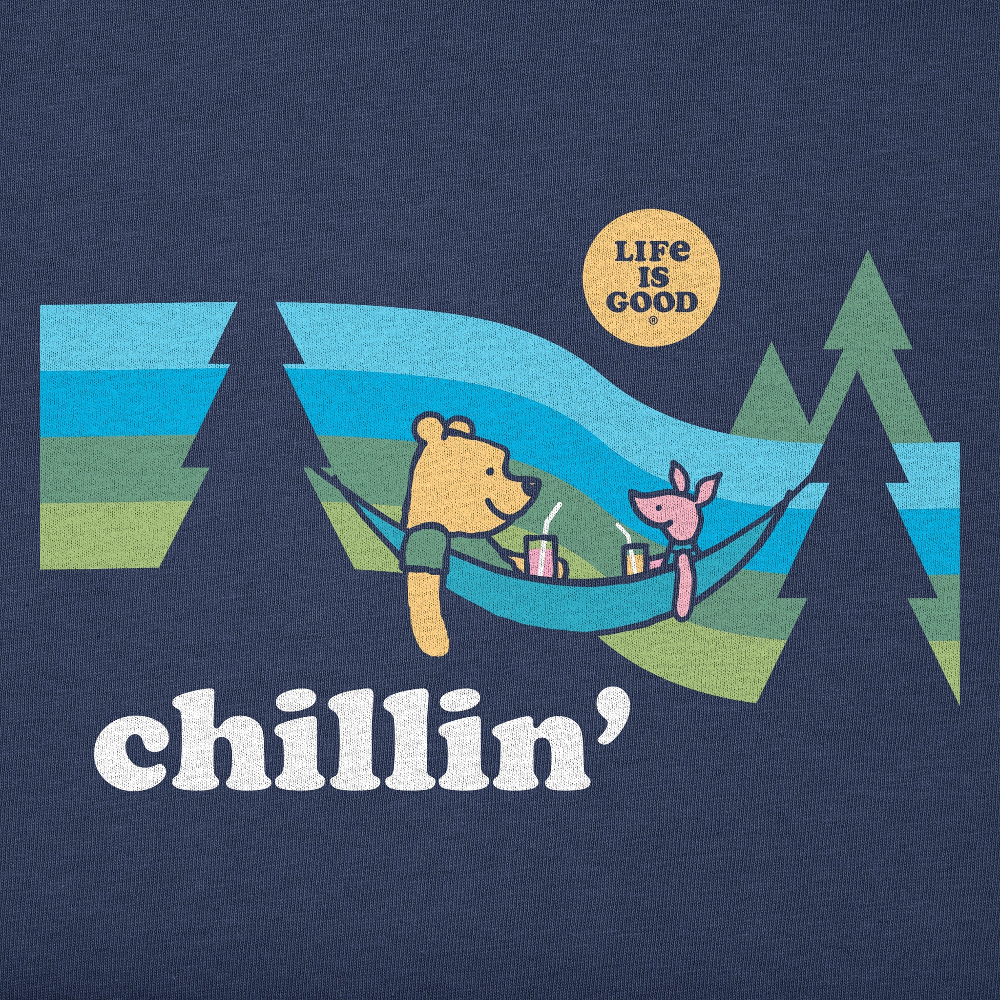 Women's Chillin' Winnie & P Hammock Short Sleeve Crusher Boxy Tee