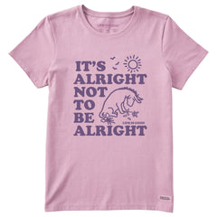 Women's Alright not to be Alright E Short Sleeve Tee