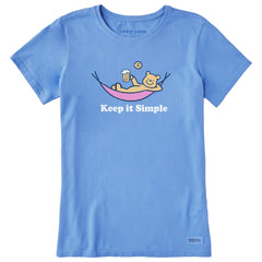 Women's Keep it Simple Winnie Hammock Short Sleeve Crusher Tee
