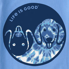 Kids Tie Dye Yin Yang Pup Short Sleeve Crusher Tee