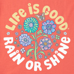 Kids Tie Dye Rain or Shine Trippy Short Sleeve Crusher Tee