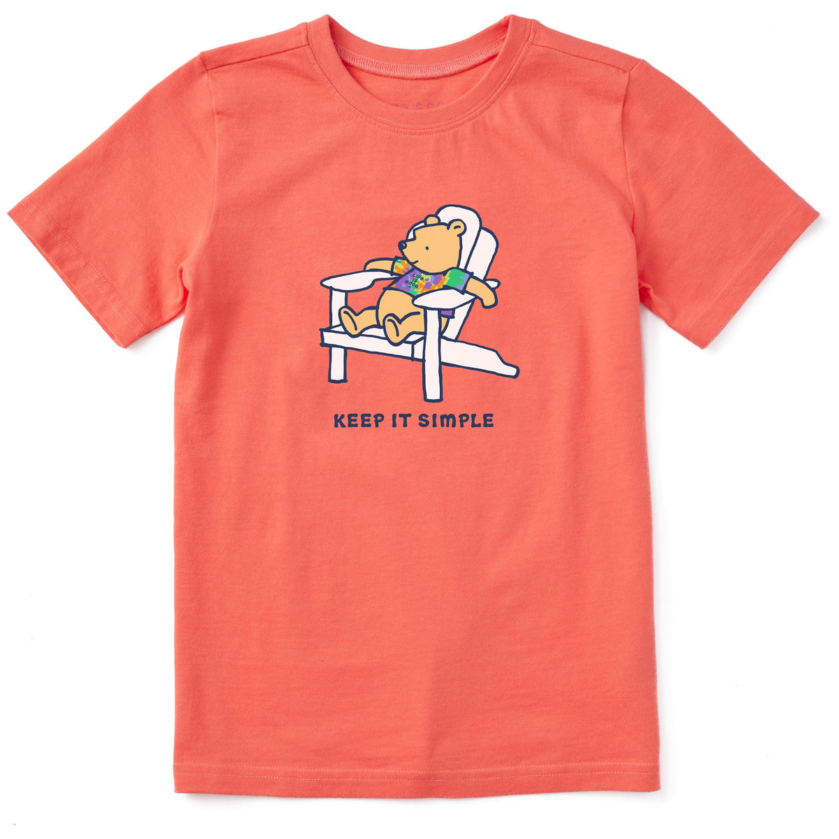 Kids Tie Dye Winnie Keep it Simple Short Sleeve Crusher Tee