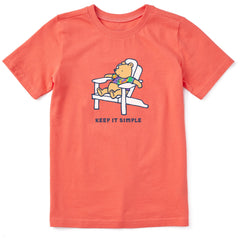 Kids Tie Dye Winnie Keep it Simple Short Sleeve Crusher Tee