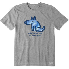 Men's Tie Dye Love Dogs or Wrong Short Sleeve Tee