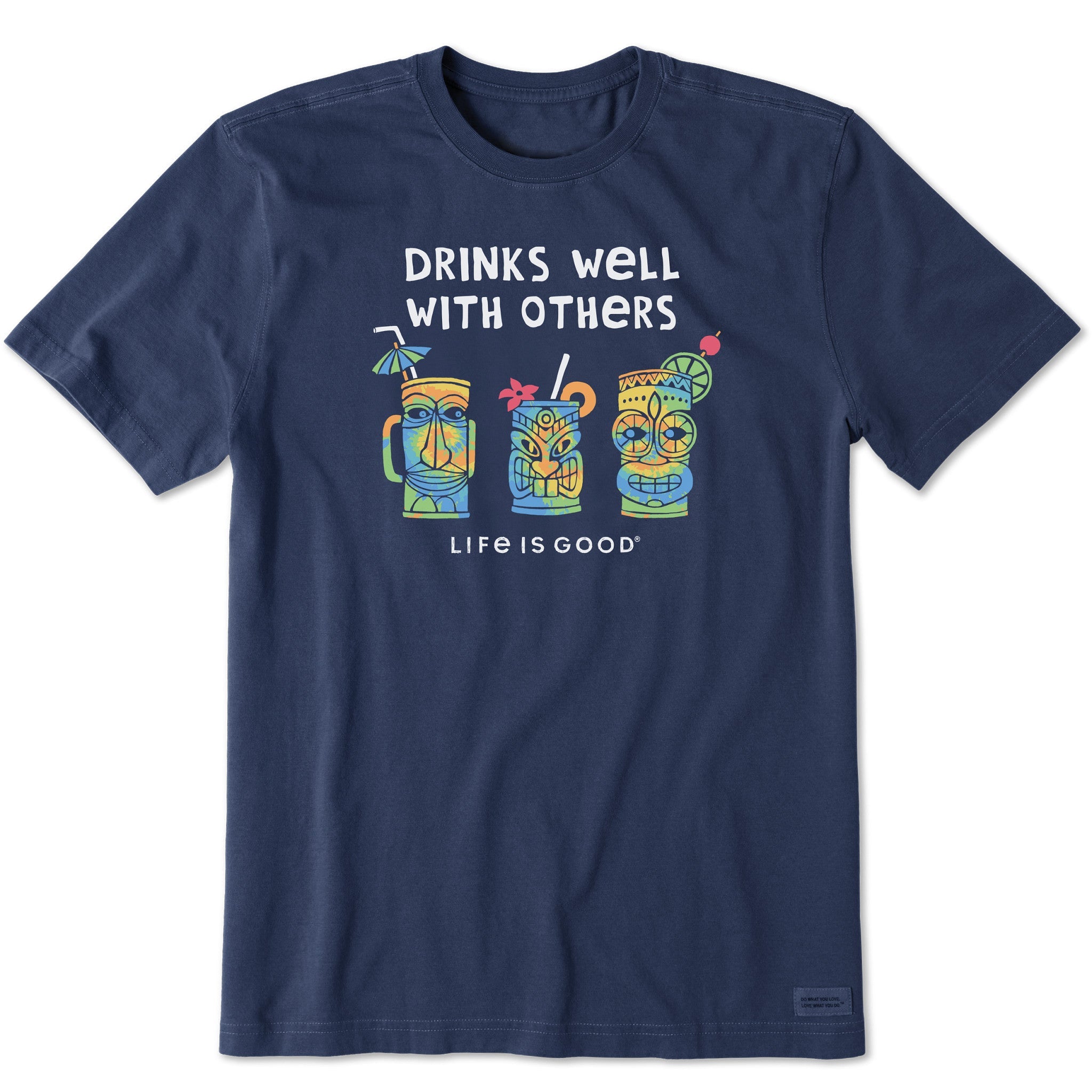 Men's Tie Dye Tiki Drinks Short Sleeve Tee