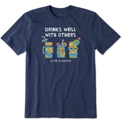 Men's Tie Dye Tiki Drinks Short Sleeve Tee