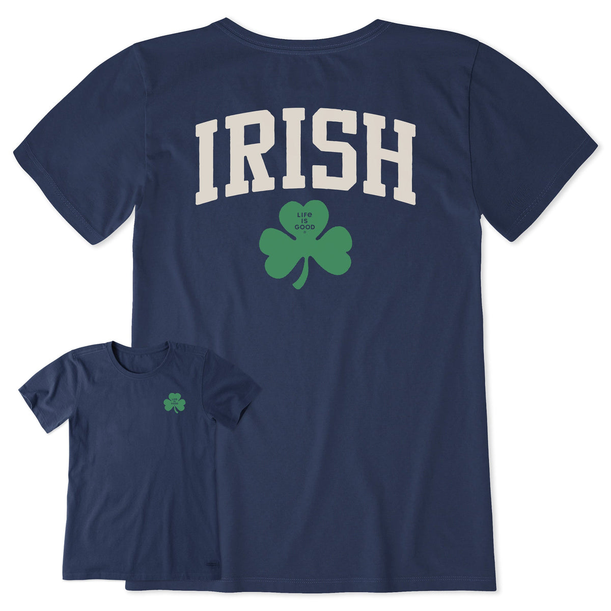 Women's Irish Clover Short Sleeve Crusher Tee